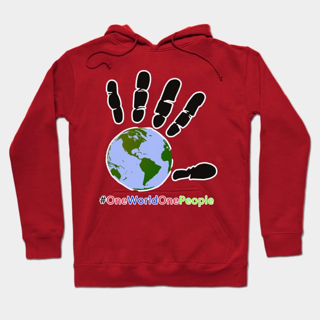 One World One People Hoodie by KesariyaBalam